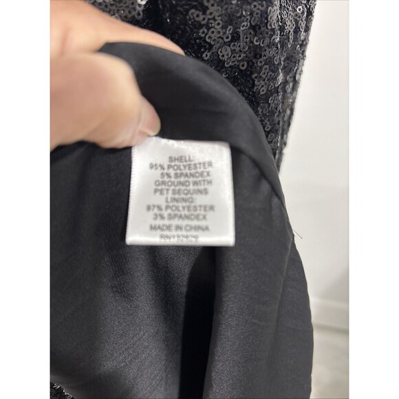 New Tularosa Deja Mini Dress in Black Sequin Embellished Women's Size Small - Picture 11 of 12